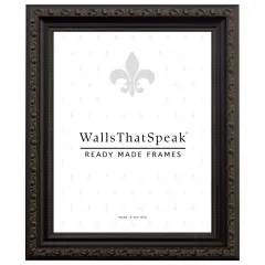 Ancien Ornate 1.25", Antique Black Picture Frame by wallsthatspeak