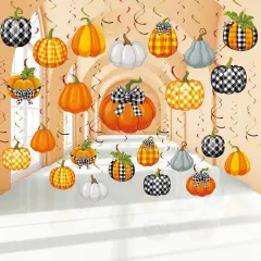 54 Pcs Fall Party Hanging Swirls Decorations