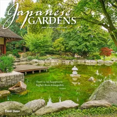 Japanese Gardens | 2026 12 x 24 Inch (Hanging) Monthly Square Wall Calendar | Plastic-Free