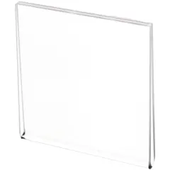 Plymor Clear Acrylic Folder-Style Sign Display Holder / Protector, 3.5" W x 3.5" H