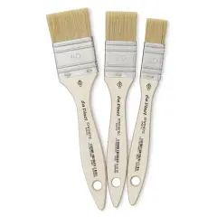 Da Vinci Synthetic Bristle Mottler Brushes - 5014 Mottler, Set of 3, Short Handle