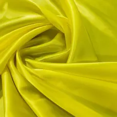 1 Yard Charmeuse Medium Satin Lining Fabric 100 Percent Polyester 60" Wide Yellow Lite