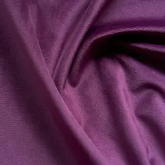 Giselle Velvet Upholstery Fabric 100% Polyester, 55" Wide, Flame Resistant & Durable Wine