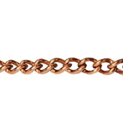 Decorative Chain - Solid Copper 4.3mm x 6.06mm - 10' per Unit