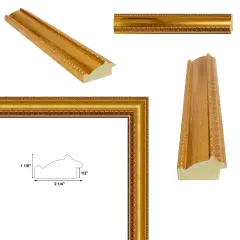 Wide Aged Gold Traditional Picture Frame 20x40 frame