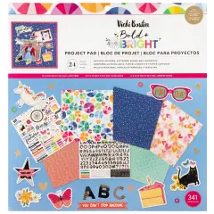 Vicki Boutin Bold And Bright Project Pad 12"X12"-24 Sheets