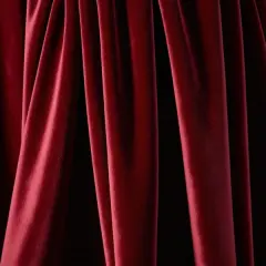 1 Yard Luxe Velvet Upholstery & Curtain Fabric for Home & Apparel 56" Wide Burgundy