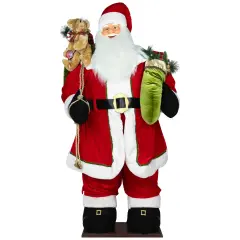 Northlight Animated Musical Inflatable Santa Claus Commercial Christmas Figurine - 5' - Red
