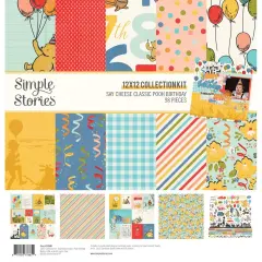 Simple Stories Collection Kit 12"X12"-Say Cheese Classic Pooh Birthday