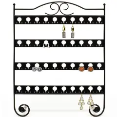 Mango Steam Tabletop Earring & Jewelry Organizer with Classic Display Stand for Earrings Black