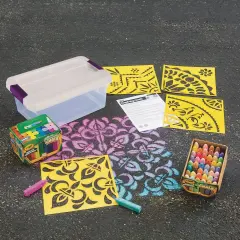 Sidewalk Chalk Zen Mandala Easy Pack