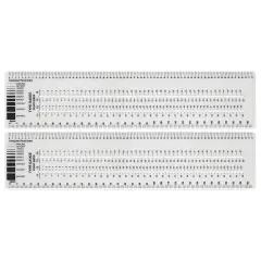 Graphic Arts Ruler, 3" x 12", Pack of 2