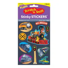 Terrific Trains/Licorice Mixed Shapes Stinky Stickers&reg;, 40 ct.