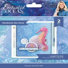 Sara Signature Enchanted Ocean Stamp And Die-Handsome Sea Horse