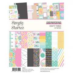 Simple Stories Double-Sided Paper Pad 6"X8" 24/Pkg-Crafty Things