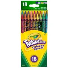 Twistables&reg; Colored Pencils, 18 Count