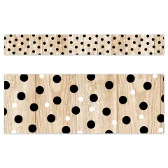 Polka Dots On Wood Cd Ez Border