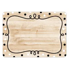 Loop De Dots On Wood Labels Core Decor