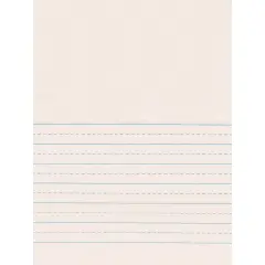 Newsprint Handwriting Paper, Picture Story, 7/8" x 7/16" Ruled Short, 9" x 12", 500 Sheets
