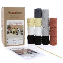 Hoooked Amigurumi DIY Kit W/Eco Barbante Yarn-Forest Friends