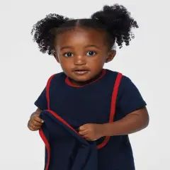 Rabbit Skins&reg; Infant Soft Contrast Trim Jersey Bib navy/ red