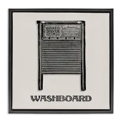 Stupell Industries Timeless Antique Washboard Floating Frame Design by Val Rhodes