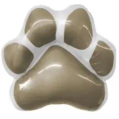 Paw Gray Foil Balloon Unique Shape 28" Dog Party Theme