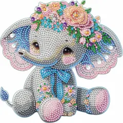 Princess Elephant Tabletop Crystal Diamond Art Kits for Adults