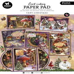 Studio Light Card Making Pad 8.27"X11.58" 14/Pkg-Fairy Christmas