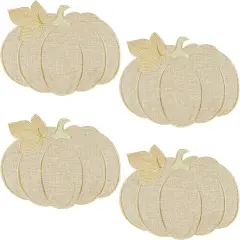 Set of 4 Fall Thanksgiving Pumpkin Placemats