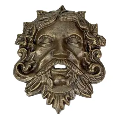 Cast Iron Green Man Wall D&eacute;cor, Multiple Finishes