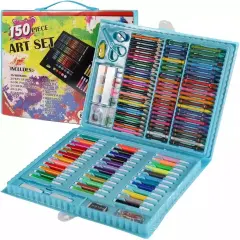 Art Set Drawing Colored Pencils Blue