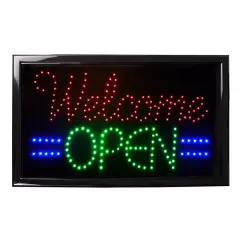 Ultra Bright LED Neon Open Light Sign Business Flashing Lamp Board with ON/OFF