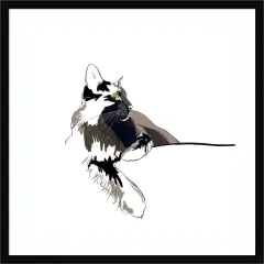 Asher I by Emily Kalina Wood Framed Wall Art Print