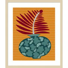Snappy Botanical II by Regina Moore Wood Framed Wall Art Print
