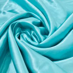 1 Yard Charmeuse Medium Satin Lining Fabric 60" Wide Aqua Green