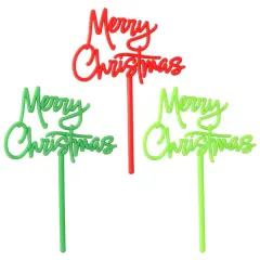 Merry Christmas Script DecoPics&reg; 12ct