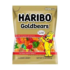 Haribo Goldbears Gummi Candy 5 oz, 12 Ct