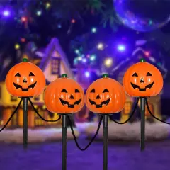 7Ft Halloween Pathway Lights Pumpkin