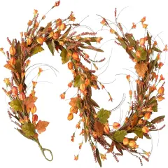 Maple Floral Fall Leaves Garland