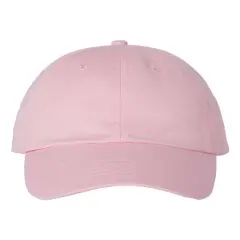 Valucap&reg; Adult Bio Washed Classic Dad Hat Light Pink