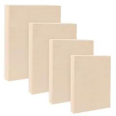 Da Vinci Pro Birch Wood Panel 7/8" Deep &ndash; Bundle of 4 Medium Rectangular Panels - Fine Textured, Warp Resistant, Lightweight & Rigid &ndash;For Mounting Sanded Pastel or Watercolor Paper, Linen or Canvas