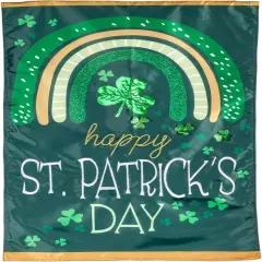 Rainbow and Shamrocks Banner 2 Sided