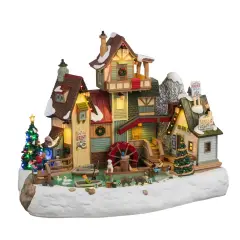 The Rocky River Grist Mill - Lemax Harvest Crossing