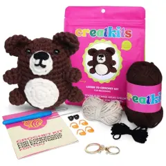 Easy Crochet Kit for Beginners Animals - Learn to Crochet Kits for Beginners - Bear Crochet Box