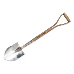Spear & Jackson Traditional Stainless Steel Planting Spade, Heavy Duty Garden Tool, Durable Blade and Comfortable Wooden Handle for Digging Planting and Soil Preparation