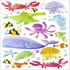Sticko Under The Sea Metallic Dimensional Stickers