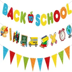 Back to School Banner and Ruler Pencil