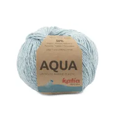 Katia AQUA: a SEAQUAL Initiative Cotton Blended Yarn Sky blue