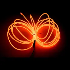 Portable Battery Pack Neon Light Strip for Halloween - Orange